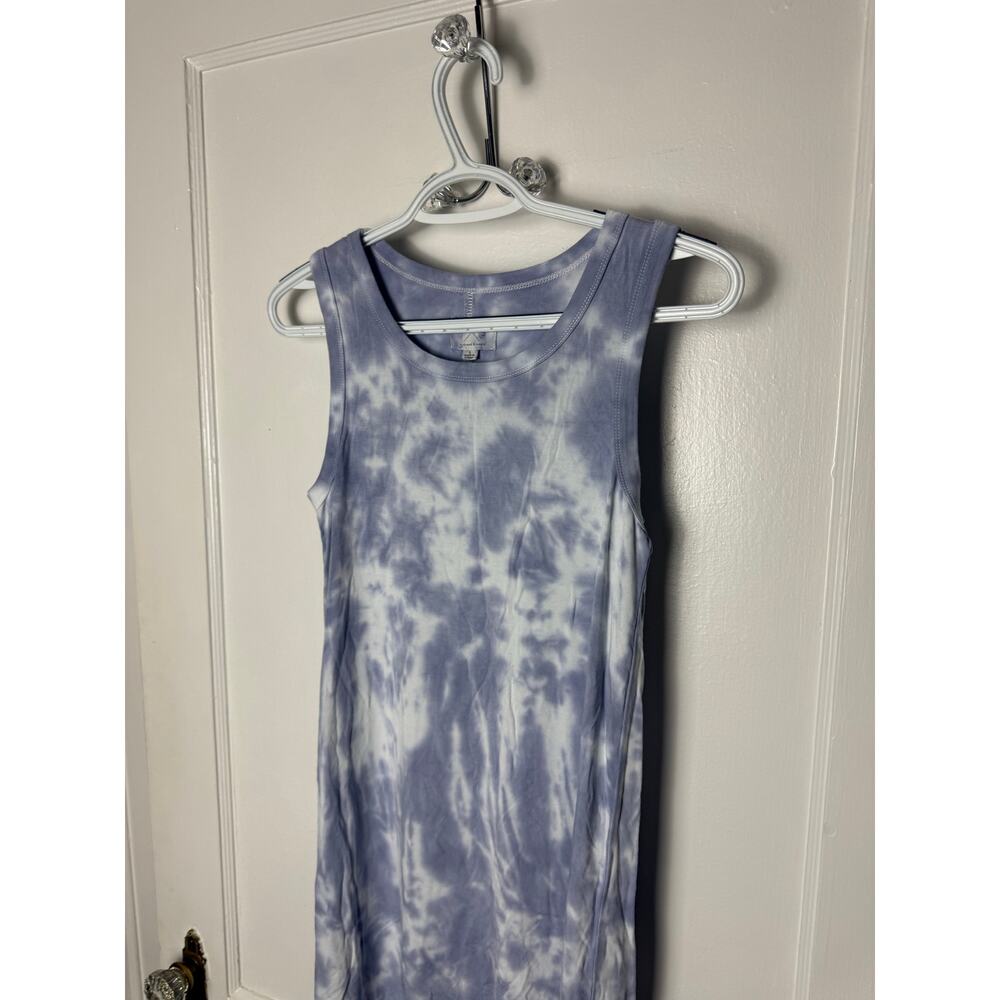 Thread & Supply Blue Purple Jersey Knit Sleeveless Tank Swing Dress Small NWT - Picture 2 of 9
